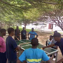 Table tennis players